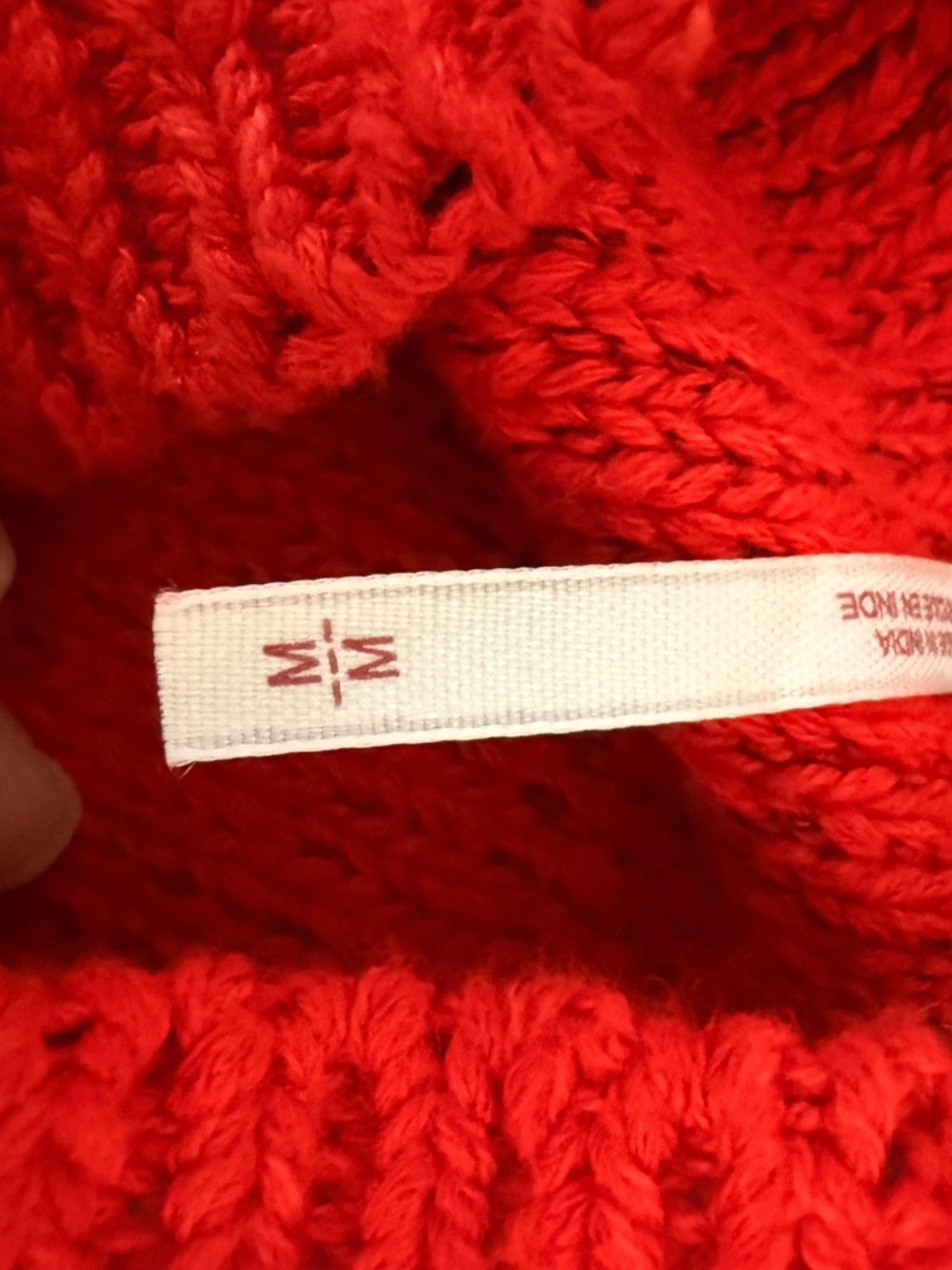Free People Vibrant Red Riley Mock Neck Balloon Sleeve Sweater - Picture 7 of 8
